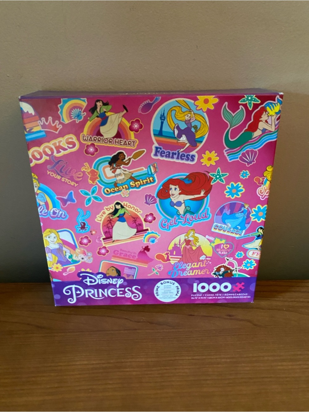 Ceaco Disney Princess Collage 1000 Piece Jigsaw Puzzle Bonus Poster